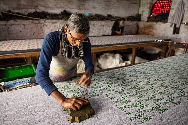 Artisan making craft
